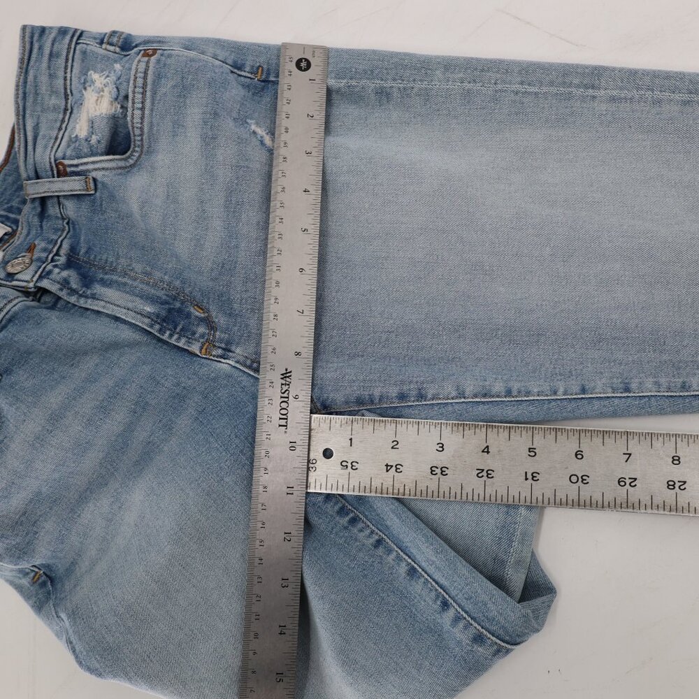 Agolde jeans womens 28 L25 Sophie Crop Blue Medium Wash Denim Cotton mid Rise - Picture 6 of 12